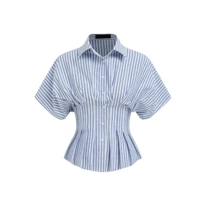 Striped Puff Sleeve Shirt